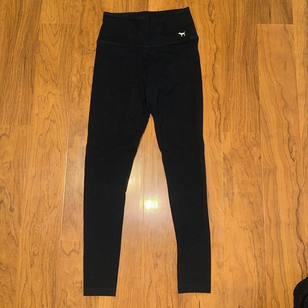VICTORIAS‎ SECRET PINK High Rise Black Yoga Pants size Small